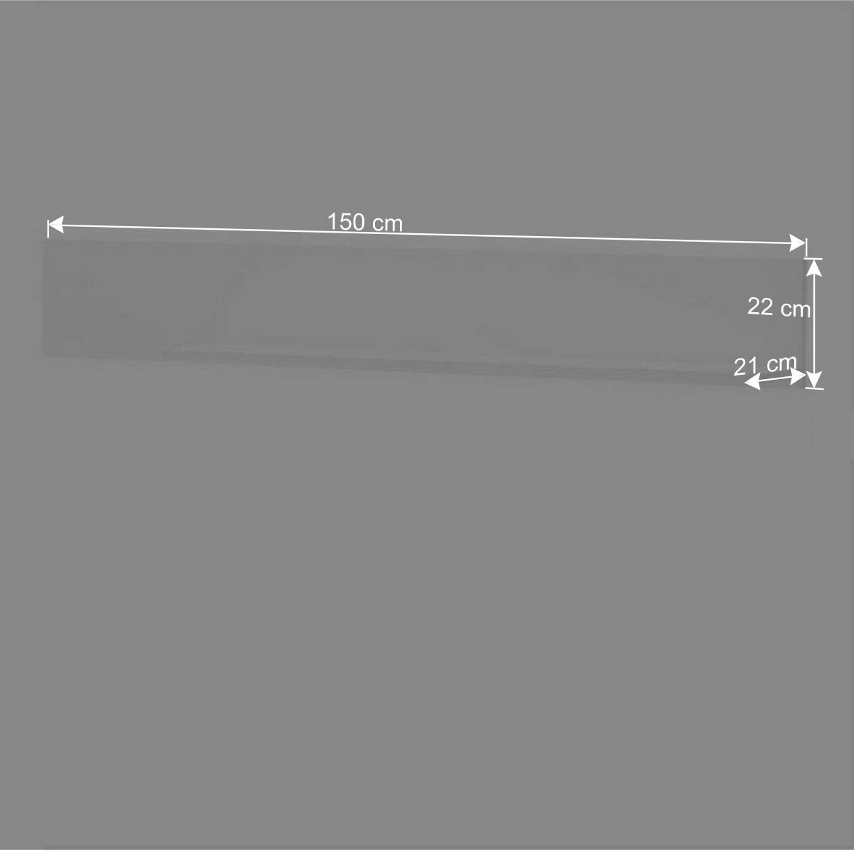 Wandboard in Mattweiß - Dualkos I