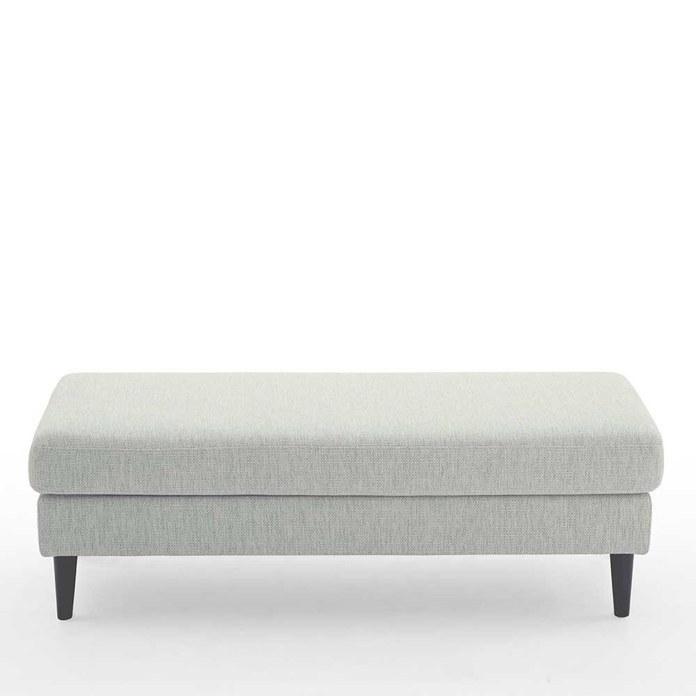 Beistellhocker in Offwhite Stoffbezug - Udessa