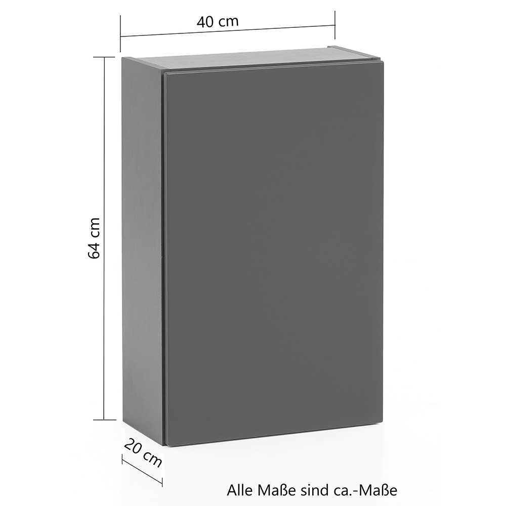 1-türiger Hängeschrank in Wildeiche Dekor - Iliam