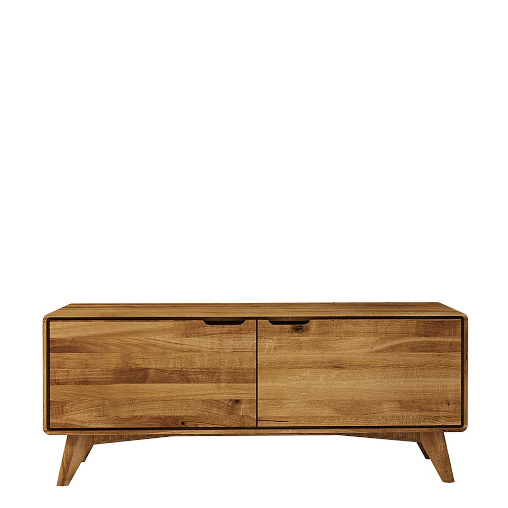 2-türiges TV Lowboard aus Holz Wildeiche - Eavy I