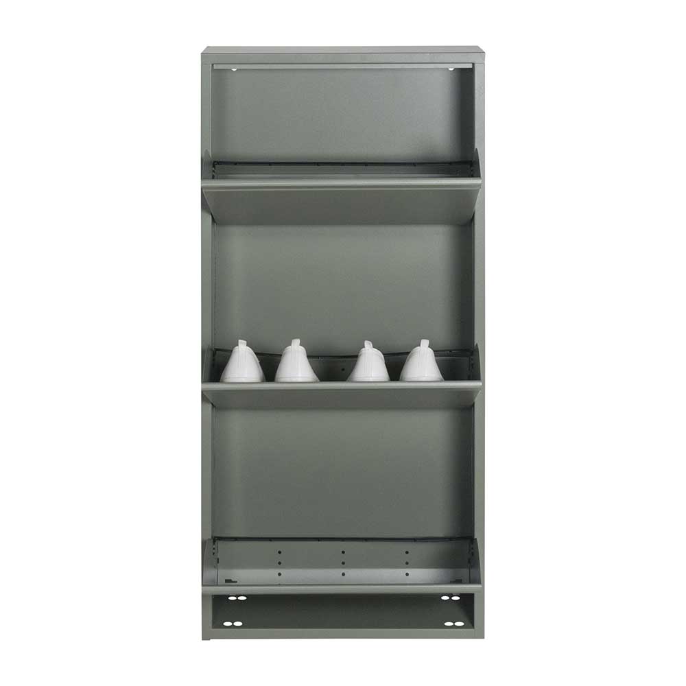 Hängender Schuhschrank in Graugrün - Bombasti