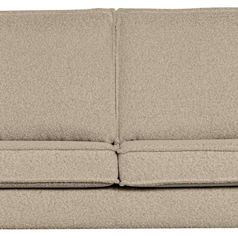 Wohnzimmer Zweisitzer in Beige Boucle - Glamoure