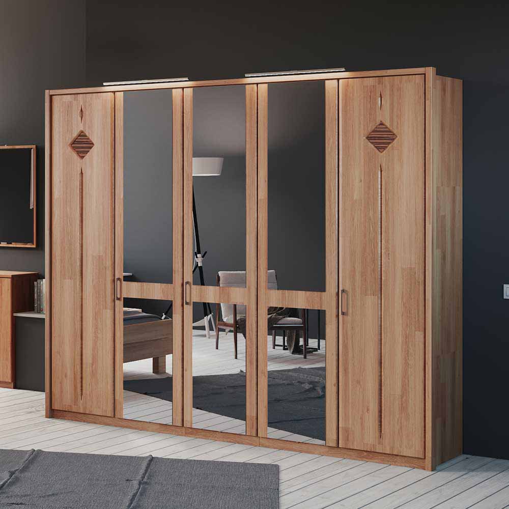 Schlafzimmer Einrichtung Apolios in Erle teilmassiv (vierteilig)