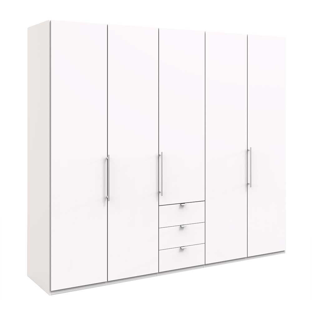 Weißer Schrank mit zwei Falttüren & Tür - Donpiave