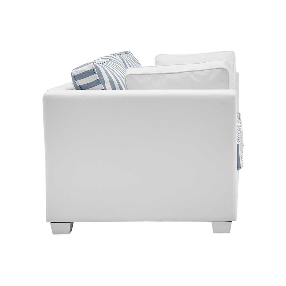 Wohnzimmer Couch im maritimen Landhaus Look - Ganbriassa