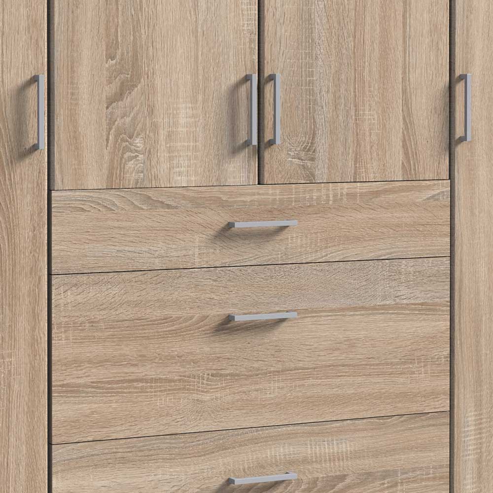 Kombi-Kleiderschrank in Eiche Sägerau - Citerna