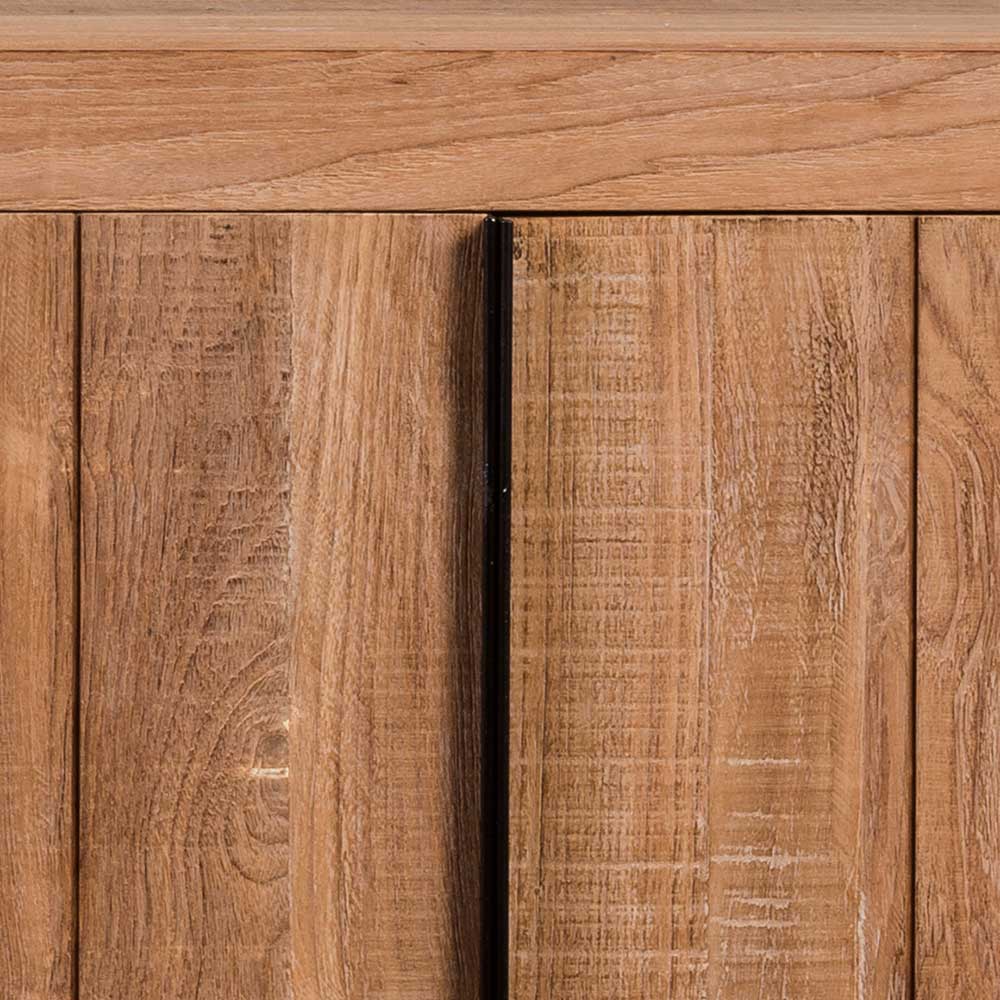 Teakholz Sideboard Türfuge mit natürlicher Holzstruktur – Myons