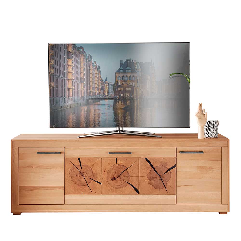 Unterschrank für den Fernseher aus Kernbuche - Sarosca