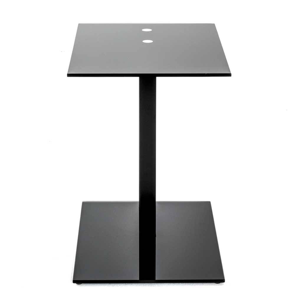 Design Anstelltisch aus Schwarzglas - Anzitano