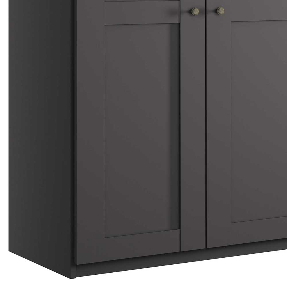 300 cm Kombi-Kleiderschrank in Dunkelgrau - Mataram