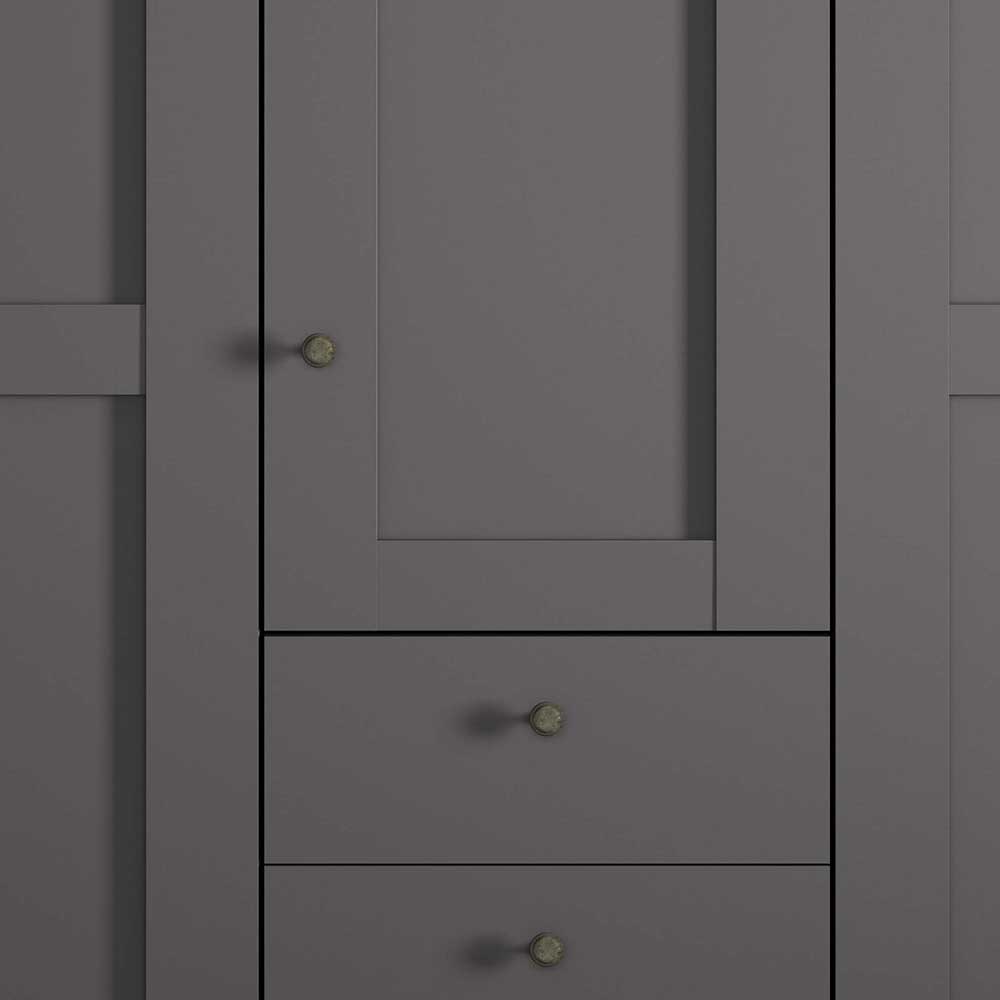 Moderner Kleiderschrank in Dunkelgrau - 5-türig - Mataram