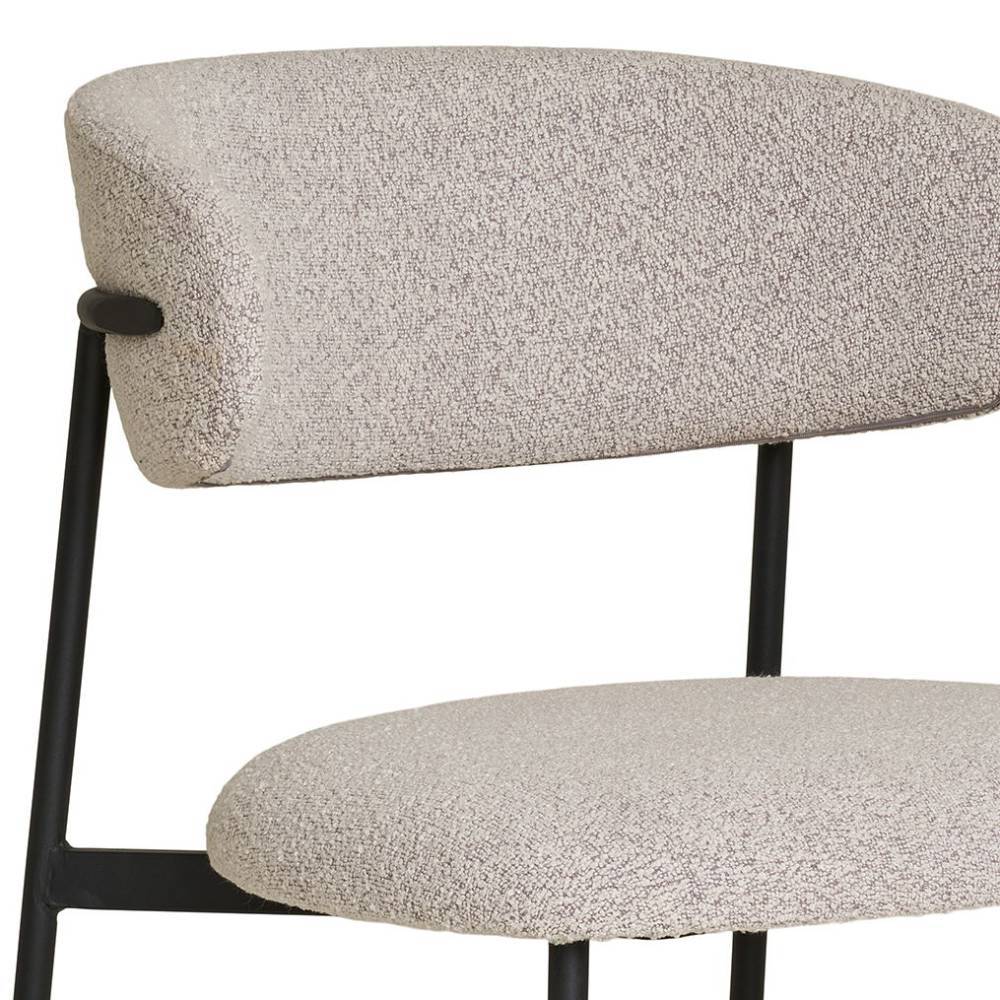 Esszimmerstuhl in Beige und Schwarz - Ioana (2er Set)