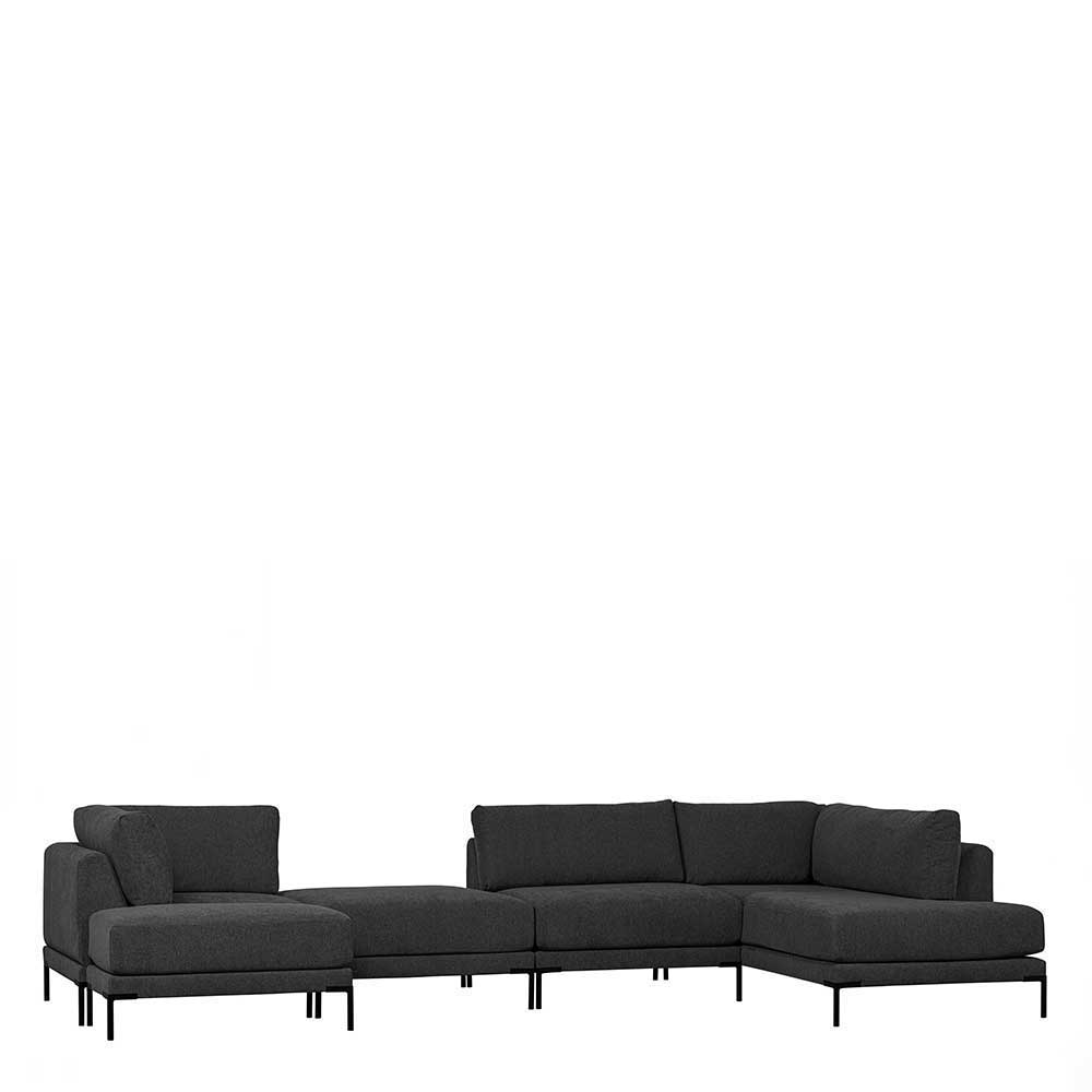 Dunkelgraues Lounge Element links - Marietta