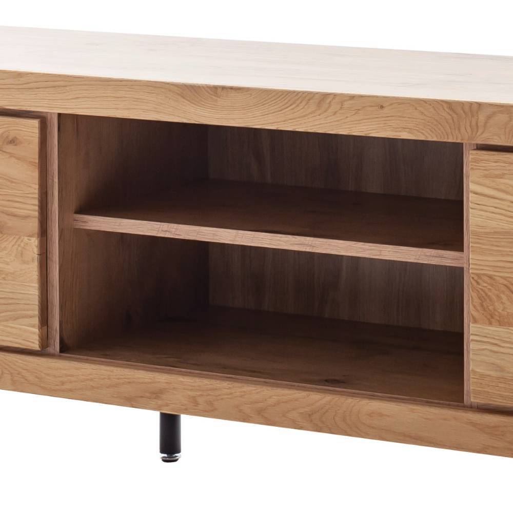 TV Lowboard in Wildeiche teilmassiv - Scarlett
