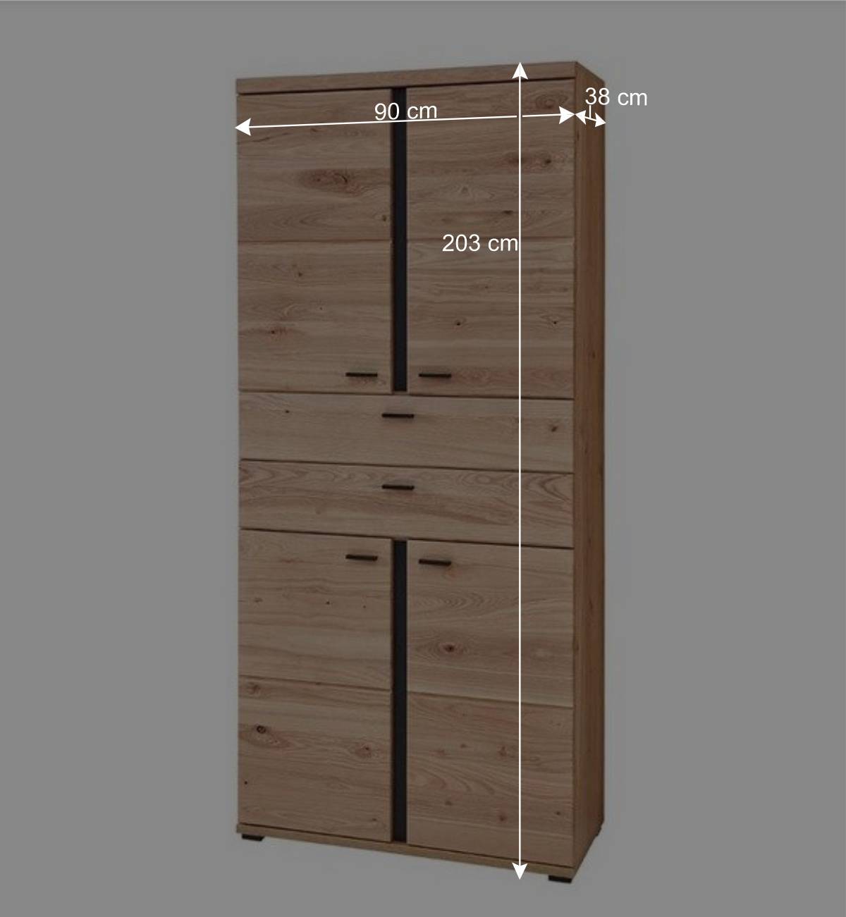 Office Schrank mit vier Türen mit zwei Schubladen - Emly