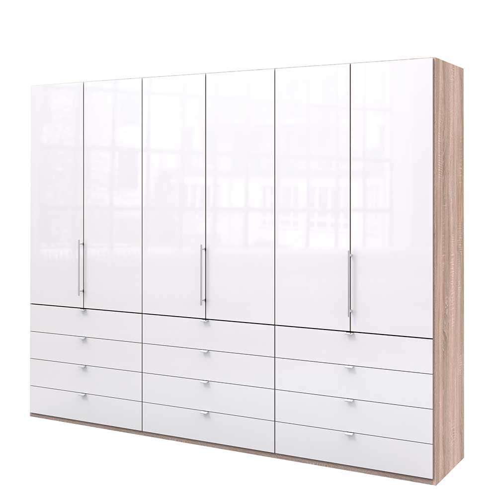 Kombi-Kleiderschrank mit zwölf Schubladen - Bosays