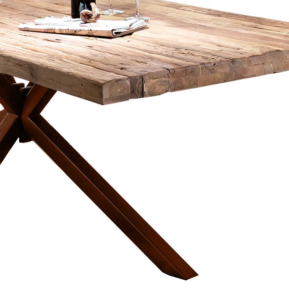 Altholztisch aus Teak Massivholz - Dattilon