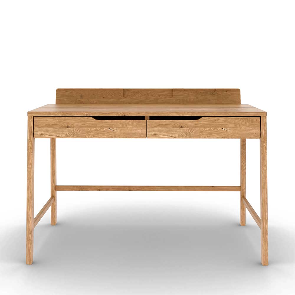 Design Schreibtisch aus Massivholz Wildeiche - Laida