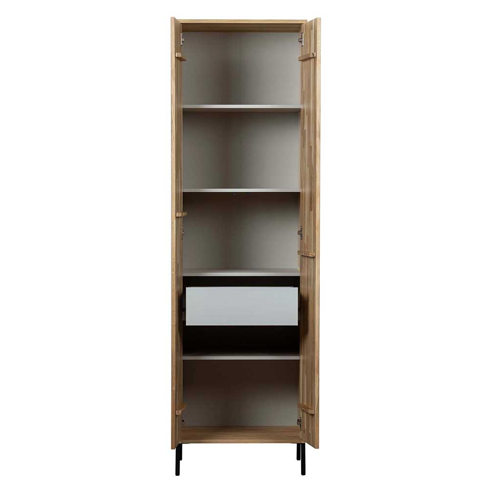2-türiger Schrank in Eiche & Schwarz - Banyo