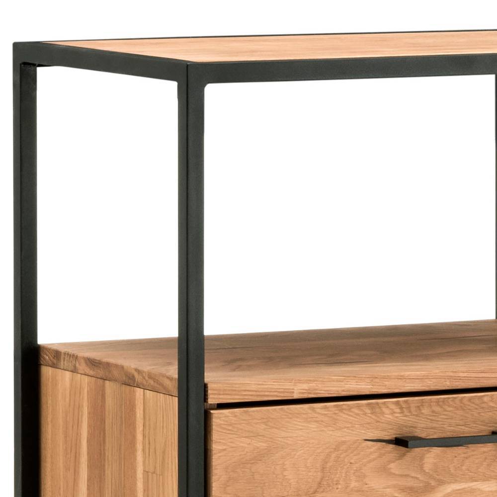 Industrial Highboard aus Wildeiche und Stahl - Ingbo