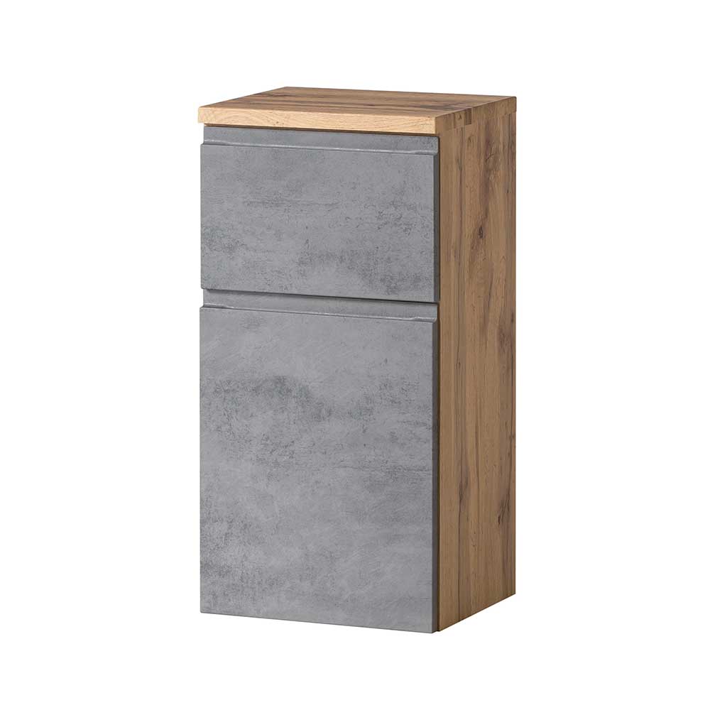 Bad Unterschrank in Beton & Wildeiche - Mia