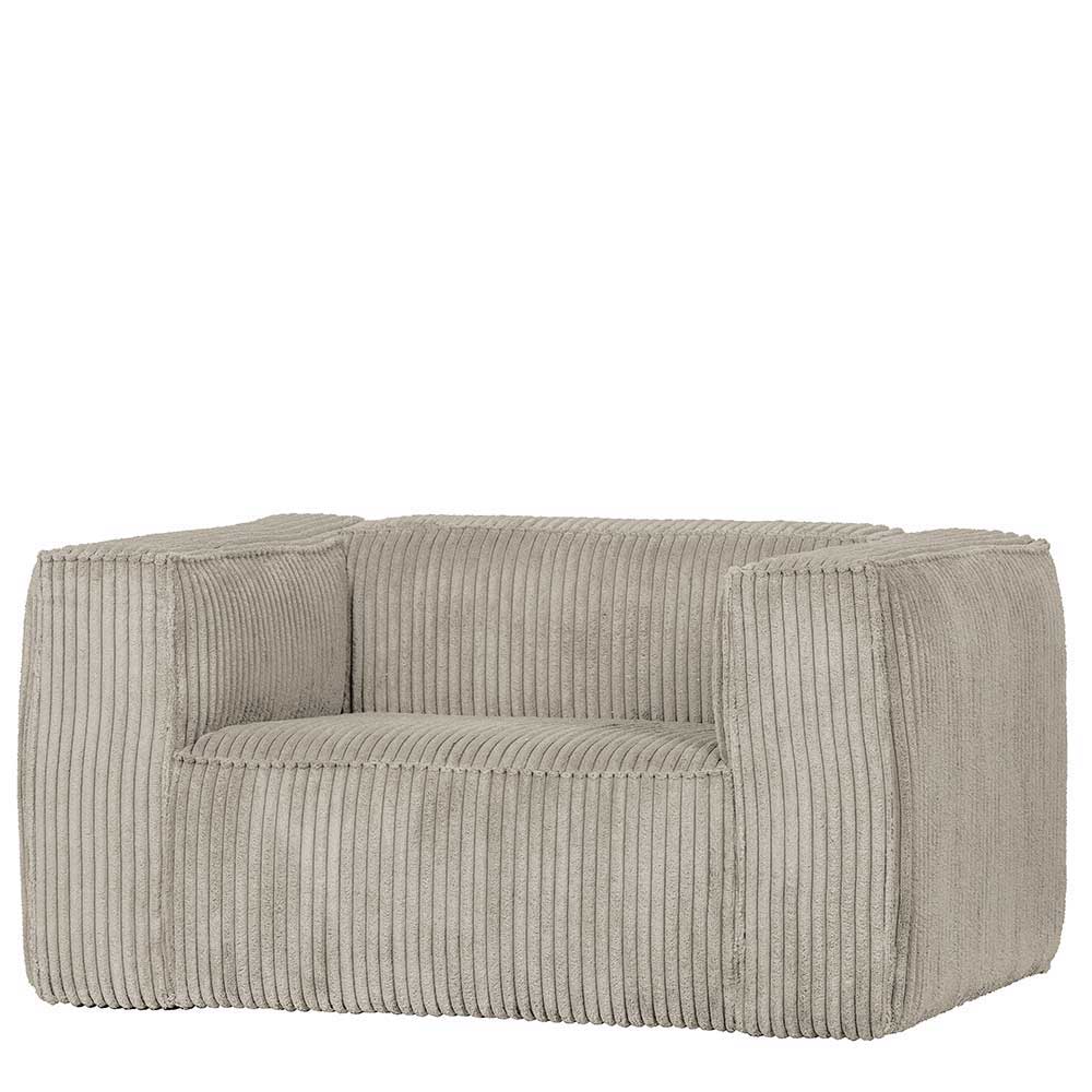 Trendiger Cordsessel in Beige - Setmora