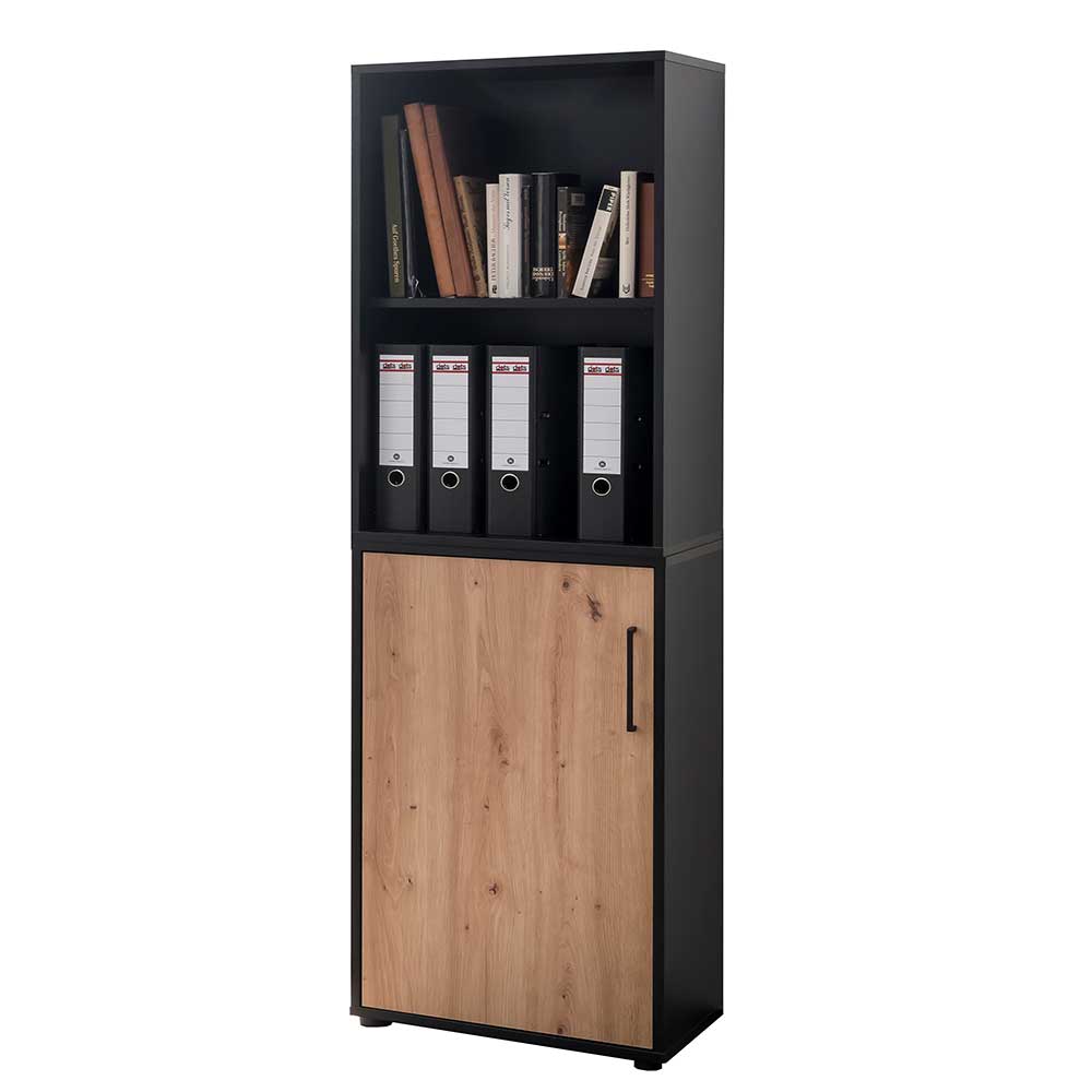 Akten Schrank und Regal Kombi - Evasilica (zweiteilig)