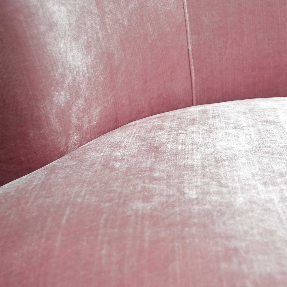 Design Sofa mit Edelstahl Gestell in Chrom - Santobal