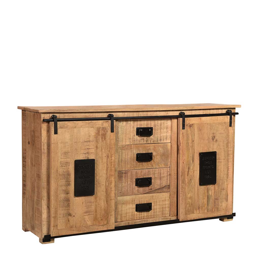 Industrial Sideboard mit zwei Schiebetüren - Eswan