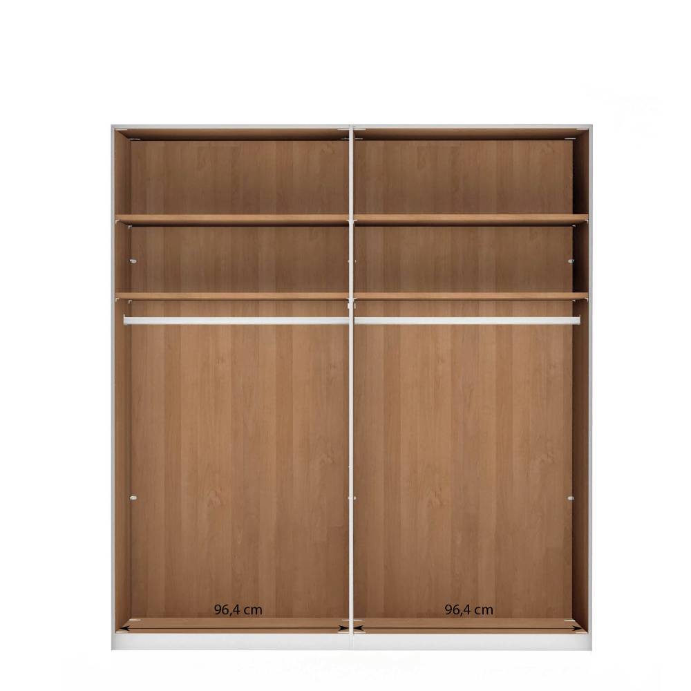 Erlefarbener Schlafzimmerschrank 197x216x58 cm - Murray