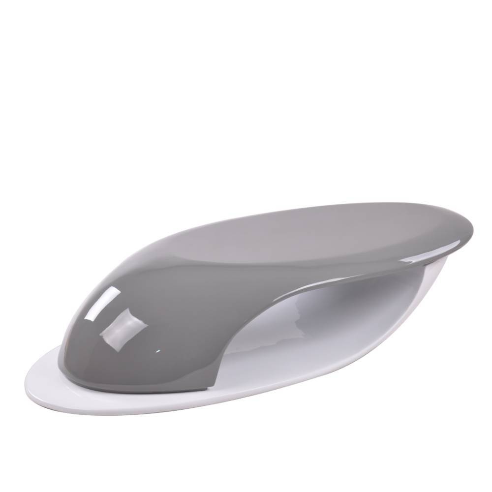 Design-Couchtisch in Grau und Weiß - Oldena