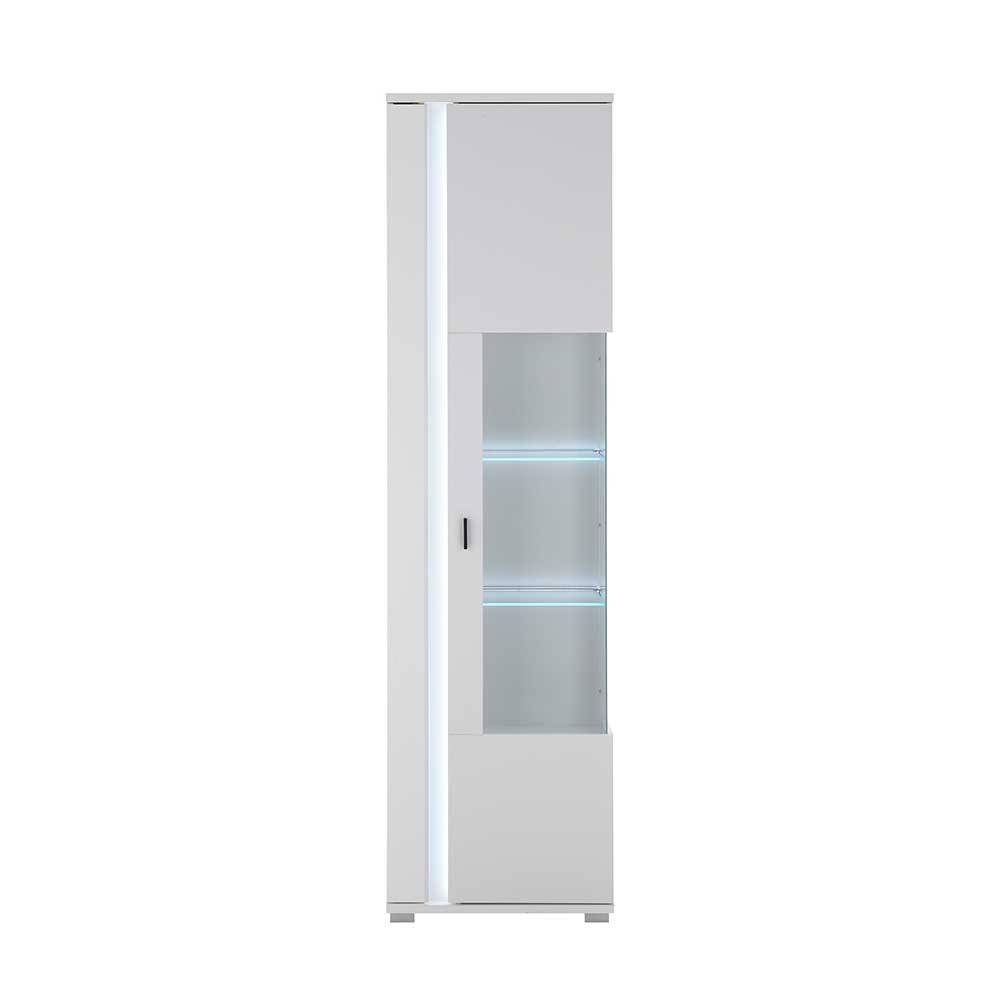 Wohnzimmer Schrank & Regal Set in Weiß - Tirol (vierteilig)