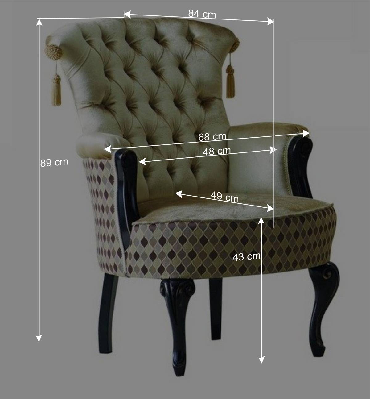 Design Sessel im Italienischen Stil - Pierette