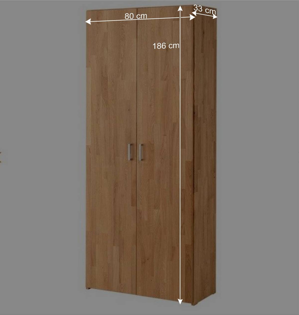80x186x33 Office Aktenschrank mit Doppeltür - Rosenna