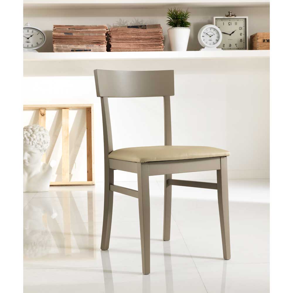 Küchenstuhl Zenca in Taupe (2er Set)