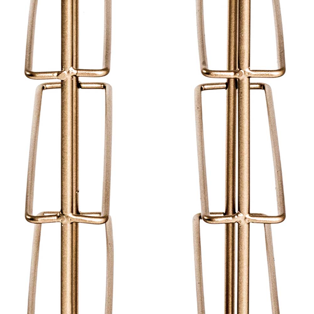 30x46x24 Weinregal aus Stahl in Gold - Loukan