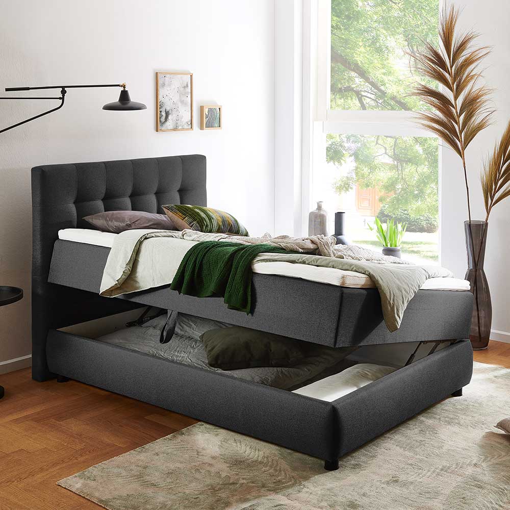 Box Einzelbett mit 7-Zonen-TTF-Matratze in H2 - Dambrosio