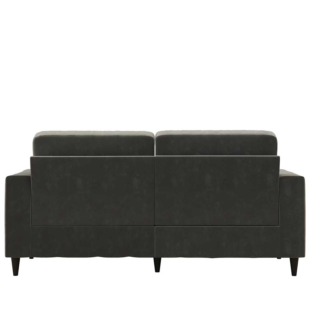 Dreisitzer Couch in Grau Samt - Hippa