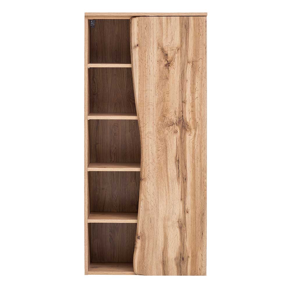 Holzoptik Badezimmerschrank mit Baumkante - Tofias