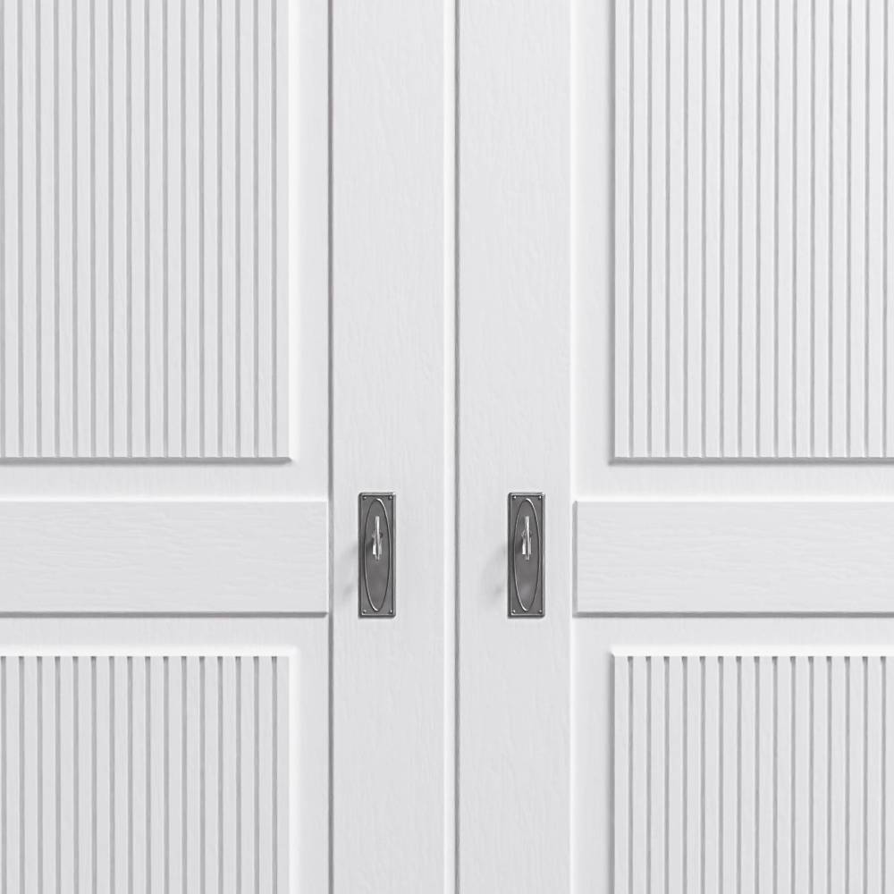 Country Style Schlafzimmerschrank in Weiß mit Grau - Caneon