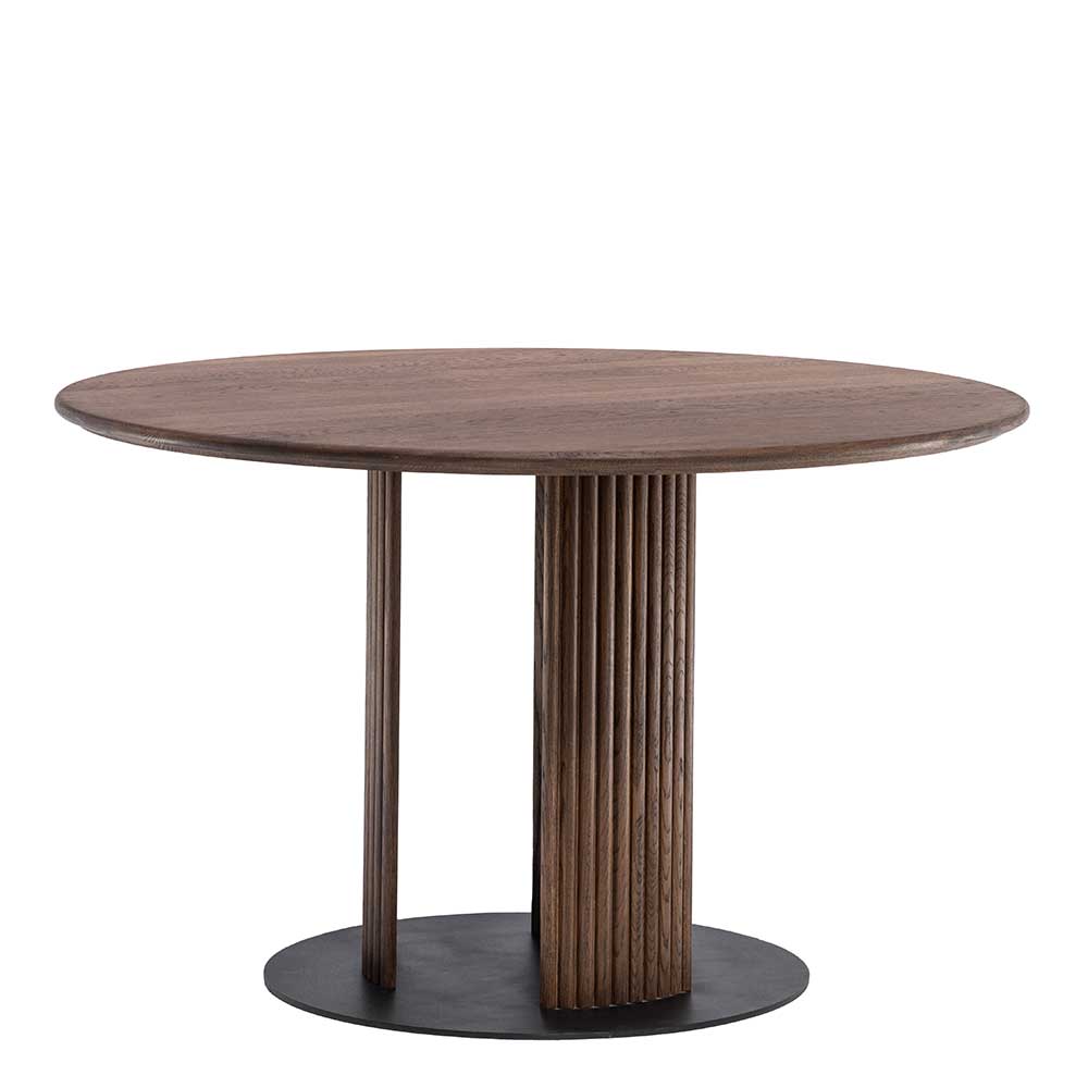 Runder Designtisch in Wenge geölt - Gimy