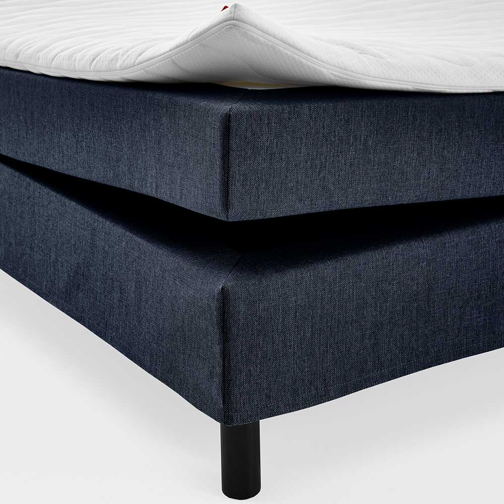 Bett für schräge Wände aus Webstoff in Blau - Jamesson