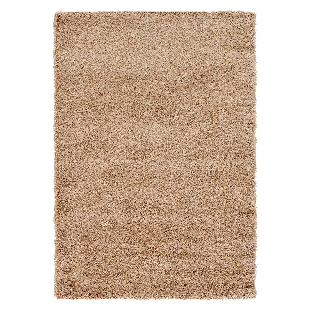 Graubrauner Teppich mit Hochflor - Liv