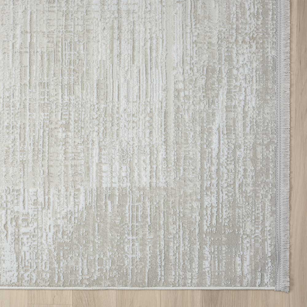 Teppich in Creme & Beige - dezent gemustert - Rondma