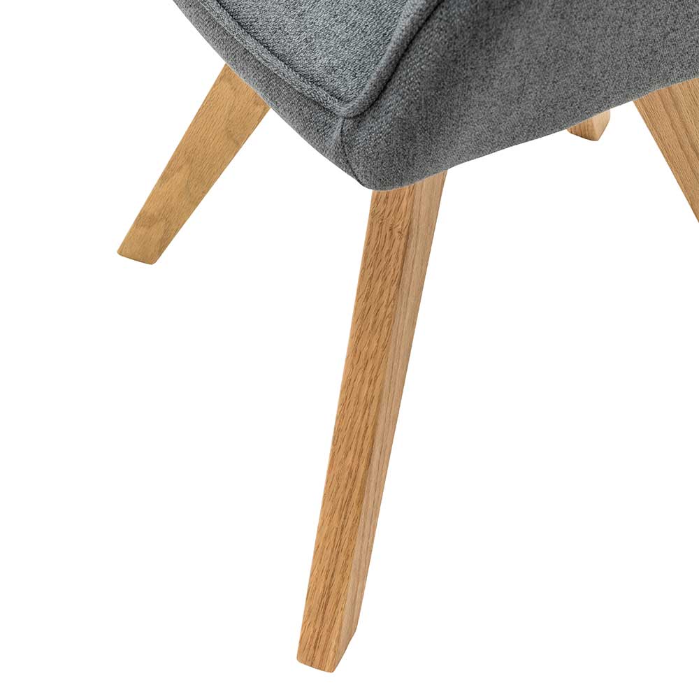 Esszimmer Tischsessel in Grau - Izmael (2er Set)