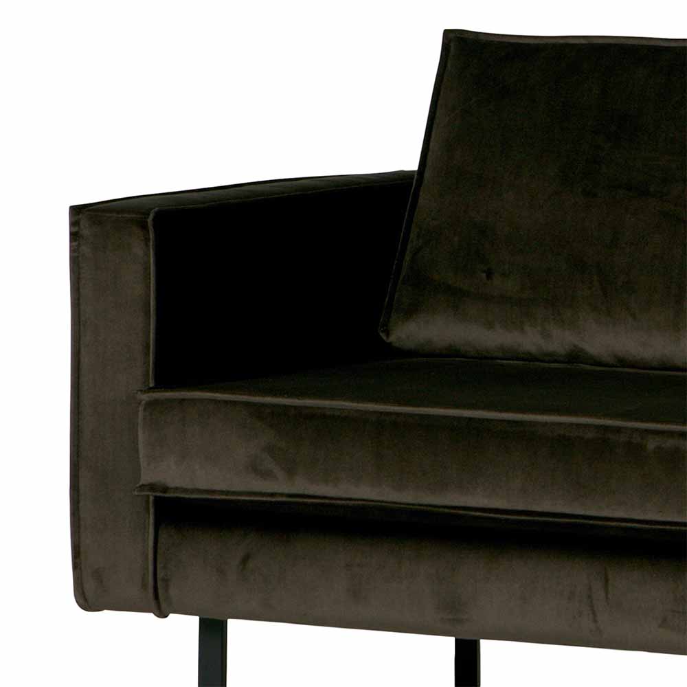 Daybed Jantal mit Samt dunkelgrün