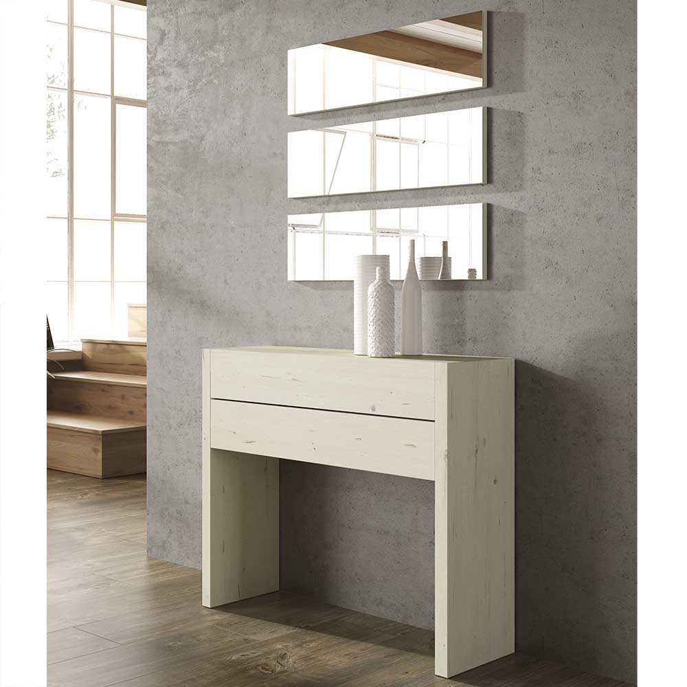 87x145x29 Konsolentisch & Spiegel Set - Inegrados (vierteilig)