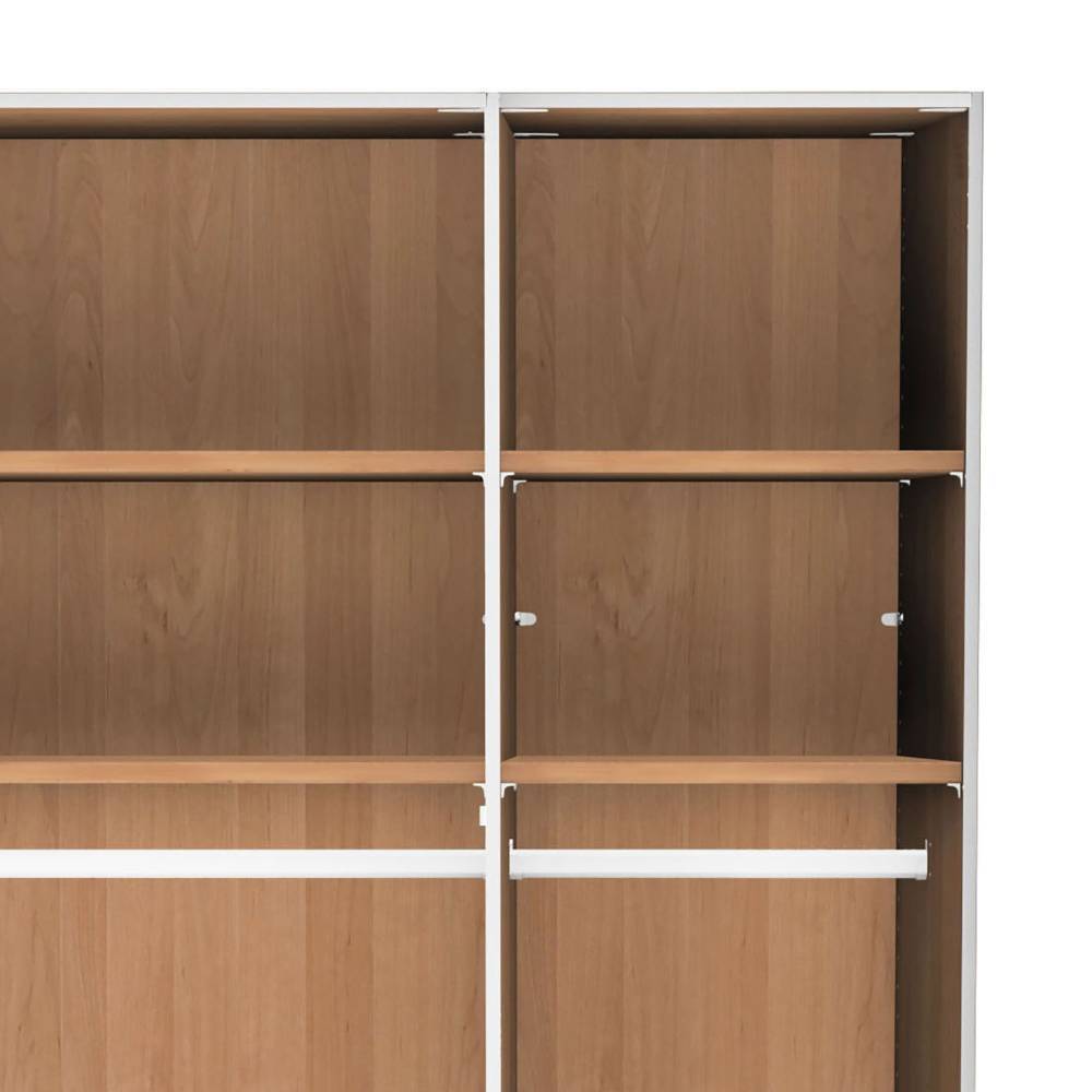 3-türiger Kleiderschrank mit Glasfront - Nikoba