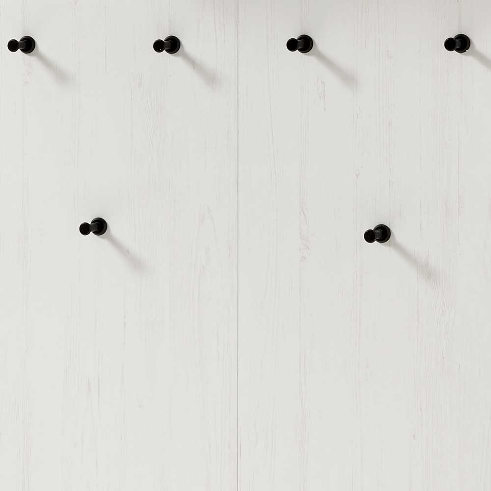 107x153x27 Garderobenpaneel mit 6 Haken - Nedita
