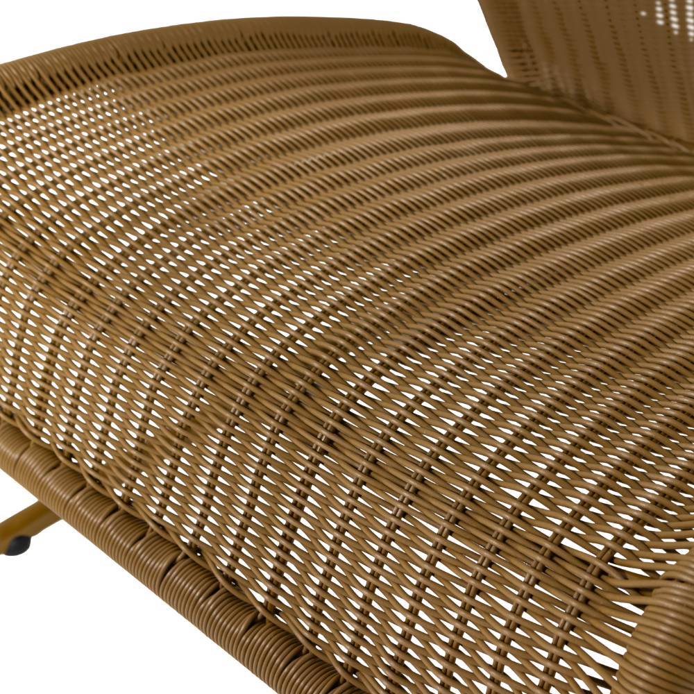 Outdoor-Lounge-Sessel in Honiggelb - Dostra